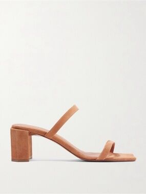 BY FAR Tanya Tan Suede Mule Heels - size 40 / 9.5